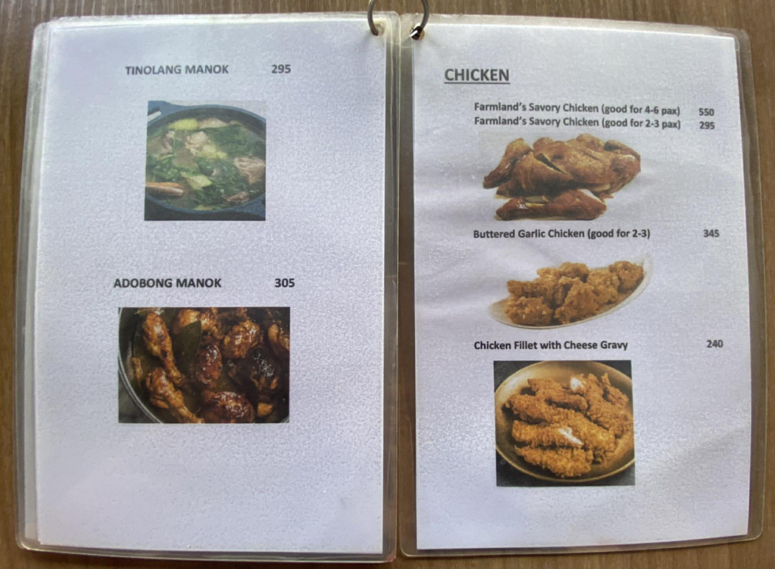 Menu photo