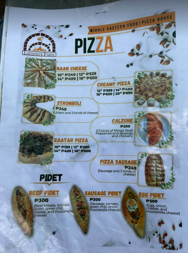 Menu photo