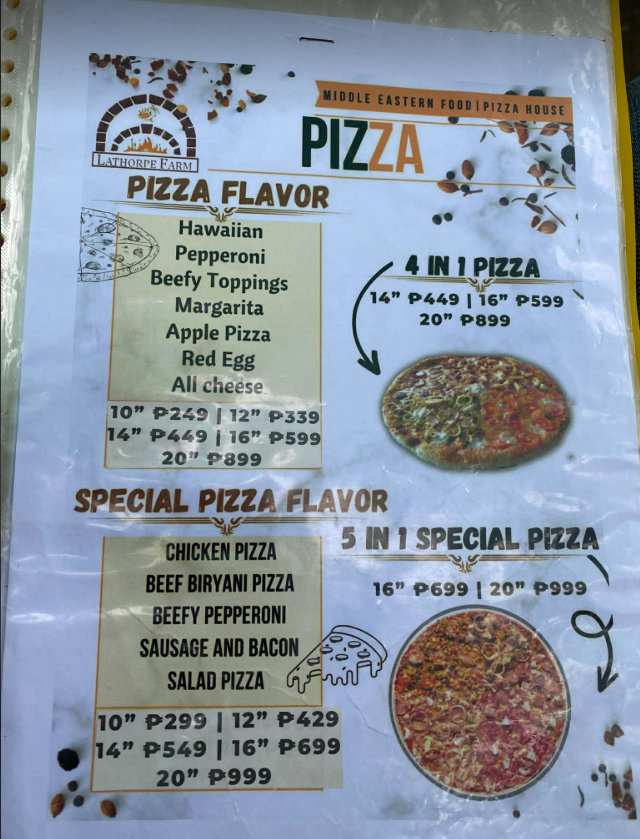 Menu photo